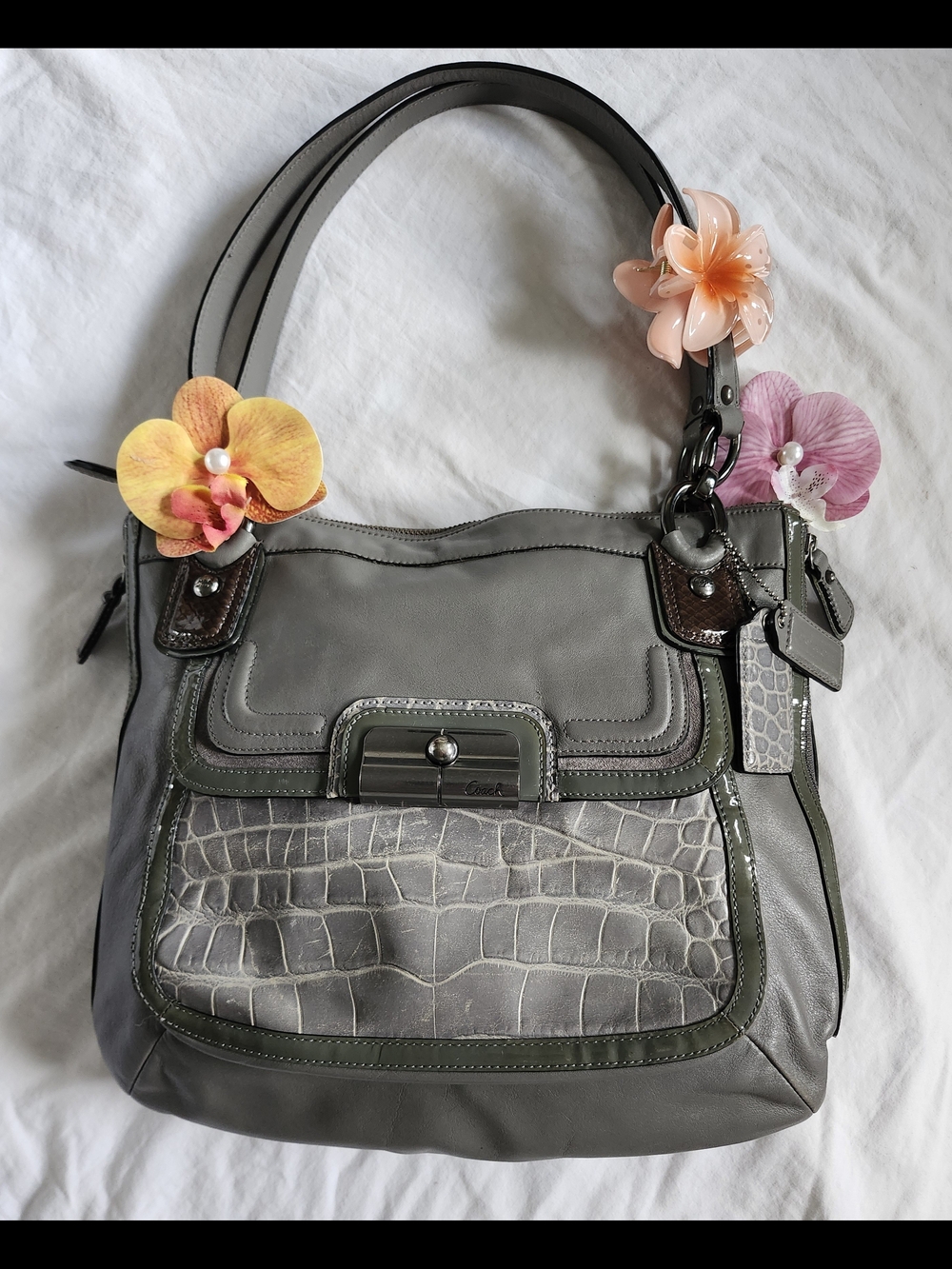 Coach Kristin Spectator Hobo Leather Shoulder Bag